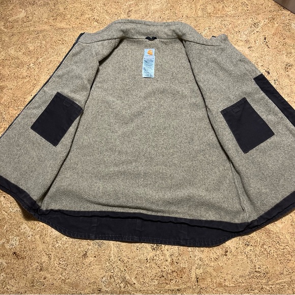 Carhartt Wm’s Sandstone Duck Insulated Dark Brown Workwear Vest Sz L - Picture 9 of 16